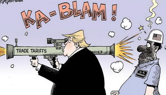 這就是美國發(fā)動貿(mào)易戰(zhàn)的后果,18張西方漫畫告訴你